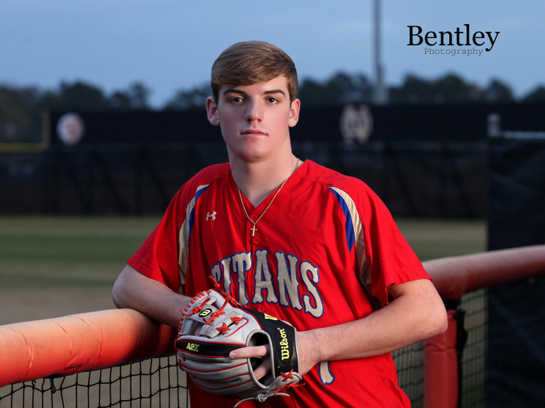 North Oconee Baseball, senior, portrait, Bentley Photography