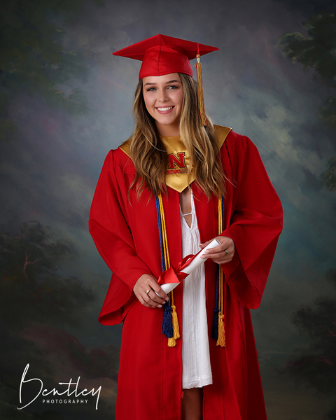 NOHS, graduation, cap and gown, senior portraits, Watkinsville, GA
