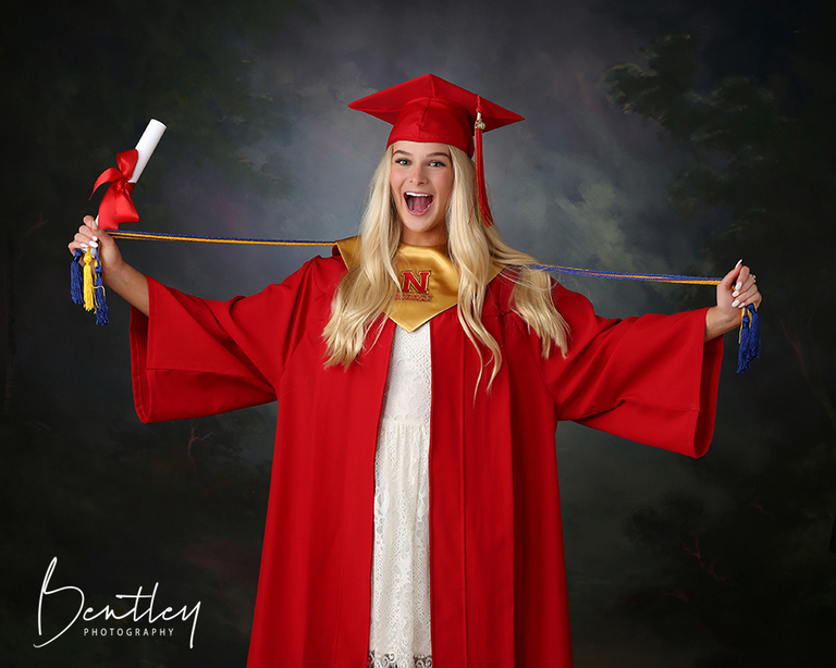 NOHS, graduation, cap and gown, senior portraits, Watkinsville, GA