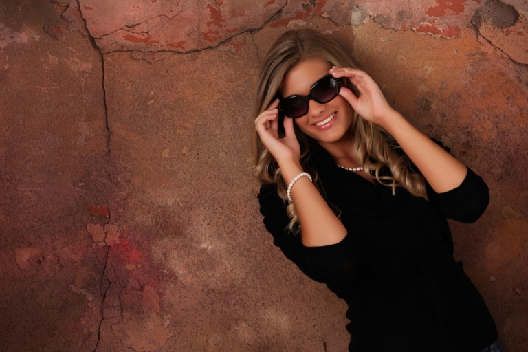 Senior portrait of a girl