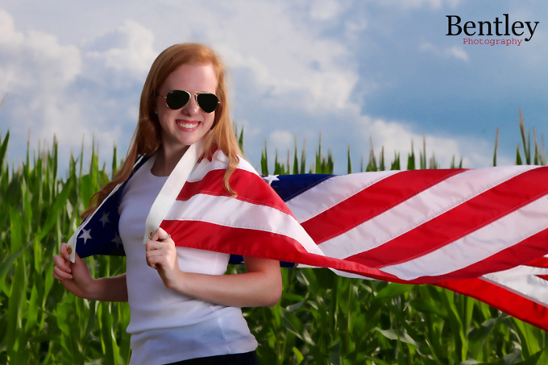 America_flag_senior_pictures_photography_pic_portrait_corn_Bentley_Georgia_USA